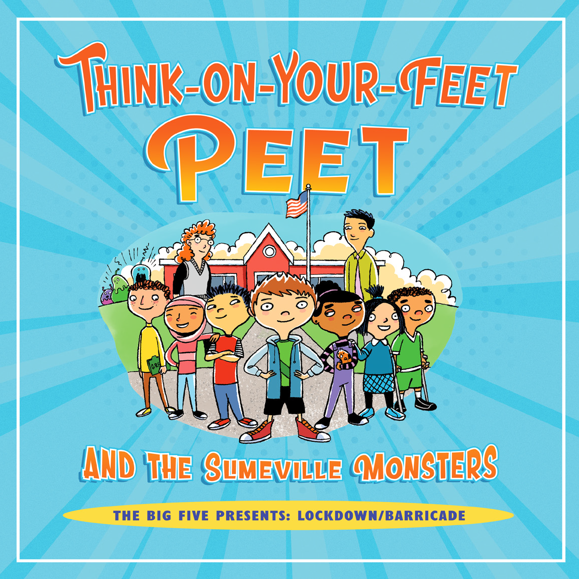 Children's book cover, Think on Your Feet Peet (English version)